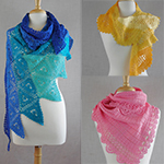 asymmetrical shawls crochet pattern