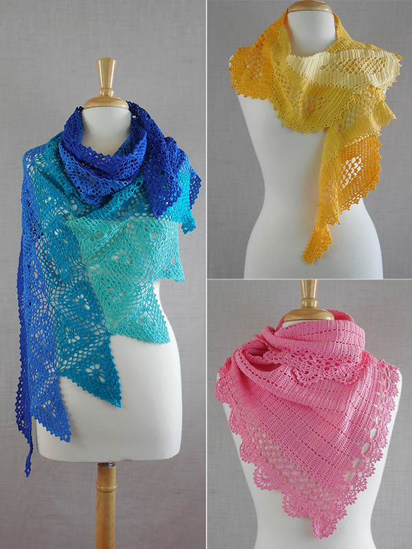 asymmetrical shawls crochet pattern