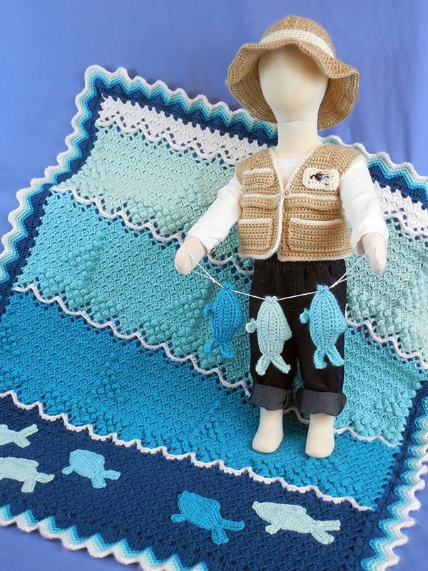 June-Themed Baby Afghan Set - Kathryn Clark Crochet