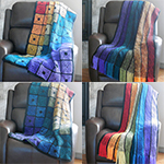 reversible crochet rainbow afghans