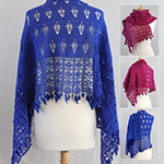 lacy crochet shawls with leaf border