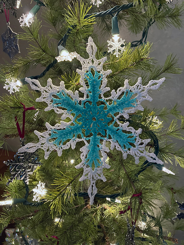 watercolor snowflake - free snowflake pattern