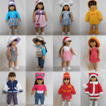 year of crochet American girl hats and accessories