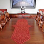 Celtic-inspired crochet table set pattern