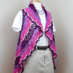 crochet lace circle vest