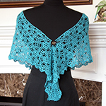 crochet lace evening shawl