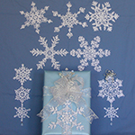 lacy crochet snowflakes
