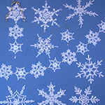 lacy crochet snowflakes