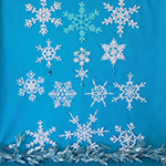lacy crochet snowflakes
