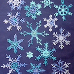 lacy crochet snowflakes
