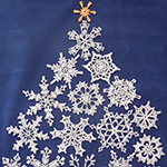lacy crochet snowflakes