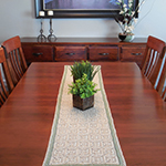 thread crochet table set
