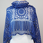 lacy thread crochet shawl
