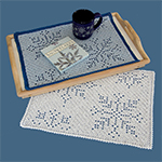 crochet snowflake placemats