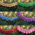 crochet beaded garland