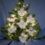 thread crochet angel ornaments
