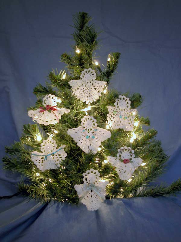 thread crochet angel ornaments