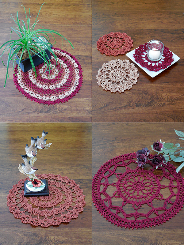 henna-inspired thread crochet doilies