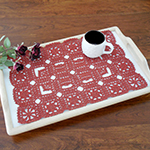 Moroccan-style crochet table décor