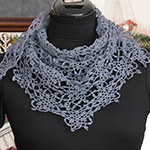 crochet snowflake shawlette