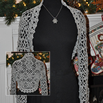 crochet holiday shrug