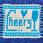 overlay mosaic crochet coaster
