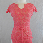 thread crochet cover-up with swirl motifs