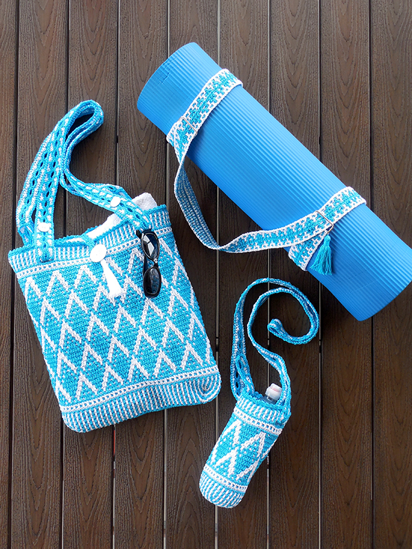 Ocean's Breath Yoga Bag Crochet Pattern 
