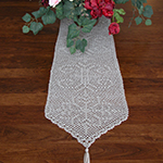 thread crochet table runner