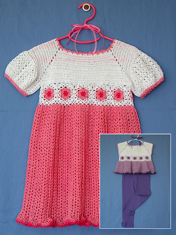 girl's thread crochet dress