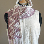mosaic crochet scarves