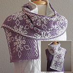 triangle interlocking crochet snowflake scarf