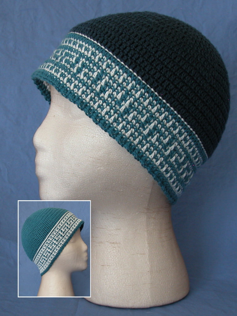 reversible celtic-inspired hat