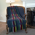 Christmas plaid reversible afghan