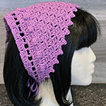 corner-to-corner & filet crochet popcorn bandanas
