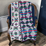 reversible interlocking filet crochet afghan